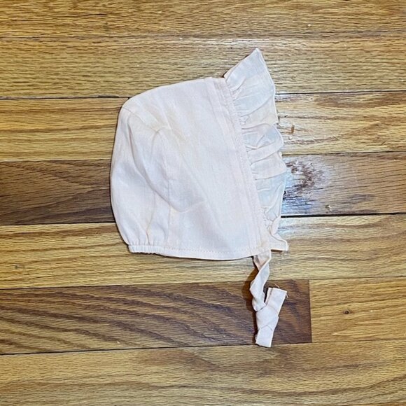 Girls 3 Month Catherine Malandrino Light Pink Shirt, Bloomers, and Hat Set - Picture 6 of 7